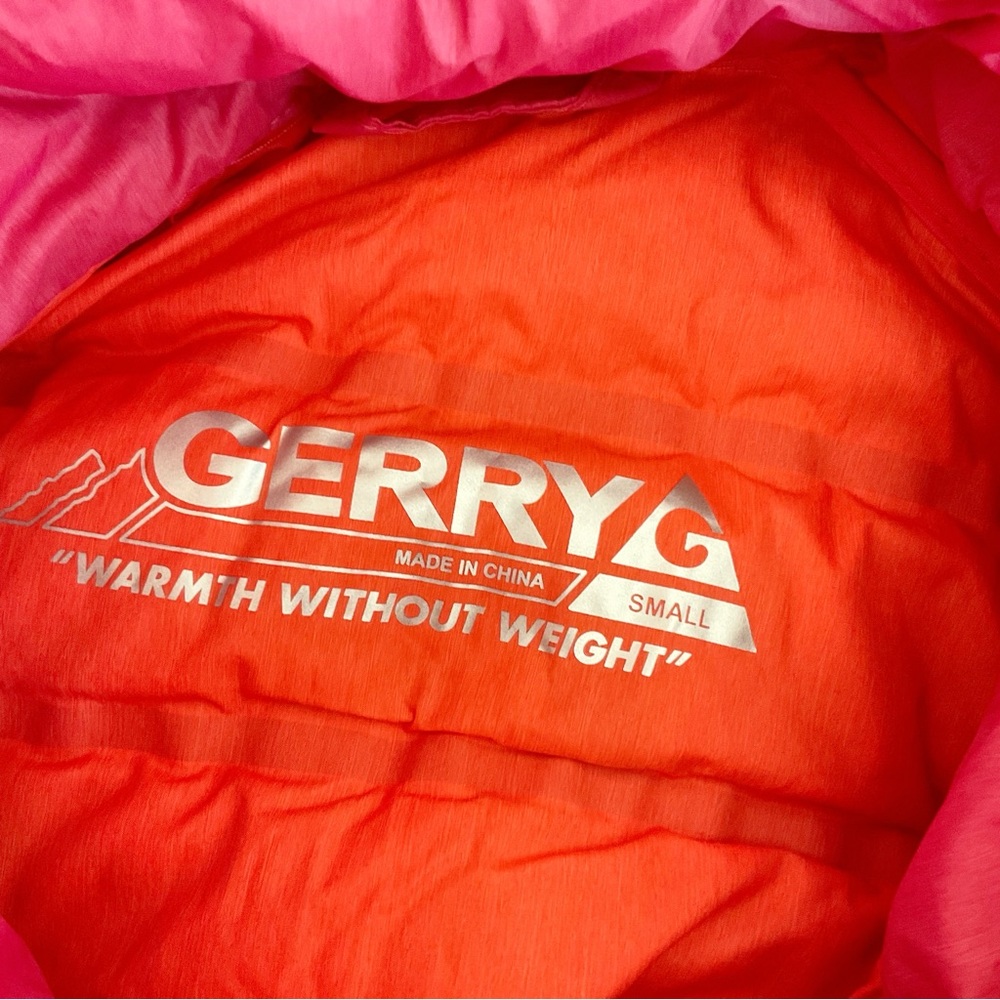 New Gerry Miriam Puffer Coat Down Fill Lightweight 650 Sweetheart Red Size Small - Picture 7 of 8